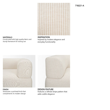 Warner Stripe 2 Piece Sofa Set from Mercana - Luna Furniture