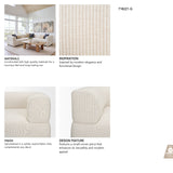 Warner Stripe 3 Piece Sofa Set w/S Corner Piece from Mercana - Luna Furniture
