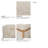 Warner Frame 3 Piece Sofa Set w/S Corner Piece from Mercana - Luna Furniture