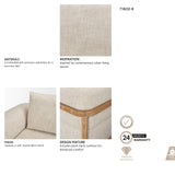 Warner Frame 2 Piece Long Sofa Set w/Back Cushions from Mercana - Luna Furniture