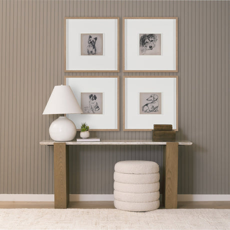 White Scottie by Mercana Studio Hand-Embellished Framed Artwork Matted under Glass from Mercana - Luna Furniture