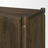 Phil Dark Brown Wood 2 Door 3 Drawer Closed Sideboard from Mercana - Luna Furniture