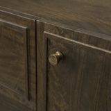 Phil Dark Brown Wood 2 Door 3 Drawer Closed Sideboard from Mercana - Luna Furniture