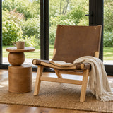 Stack Light Brown Wood Geometric Accent Table from Mercana - Luna Furniture