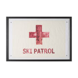 Ski Patrol by Mercana Studio Hand-Embellished Textured Framed Artwork Matted under Glass from Mercana - Luna Furniture