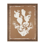 Solar Cactus - Sienna by Nick Simon Hand-Embellished Textured Framed Artwork Matted under Glass from Mercana - Luna Furniture