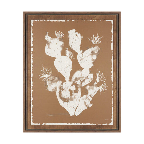 Solar Cactus - Sienna by Nick Simon Hand-Embellished Textured Framed Artwork Matted under Glass from Mercana - Luna Furniture