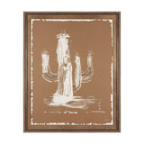 Saguaro Nights - Sienna by Nick Simon Hand-Embellished Textured Framed Artwork Matted under Glass from Mercana - Luna Furniture