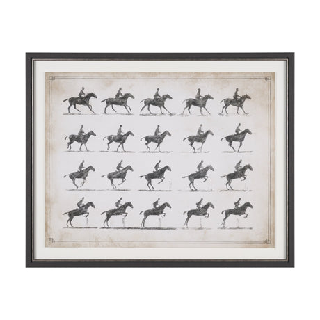 Running & Jumping by Mercana Studio Hand-Embellished Framed Artwork Matted under Glass from Mercana - Luna Furniture
