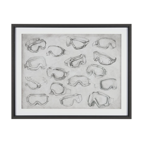 Mountain Eyes by Mercana Studio Textured Framed Artwork Matted under Glass from Mercana - Luna Furniture