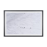 Skiers on Winter Slope by Anita Palceska Textured Framed Photo Print Matted under Glass from Mercana - Luna Furniture