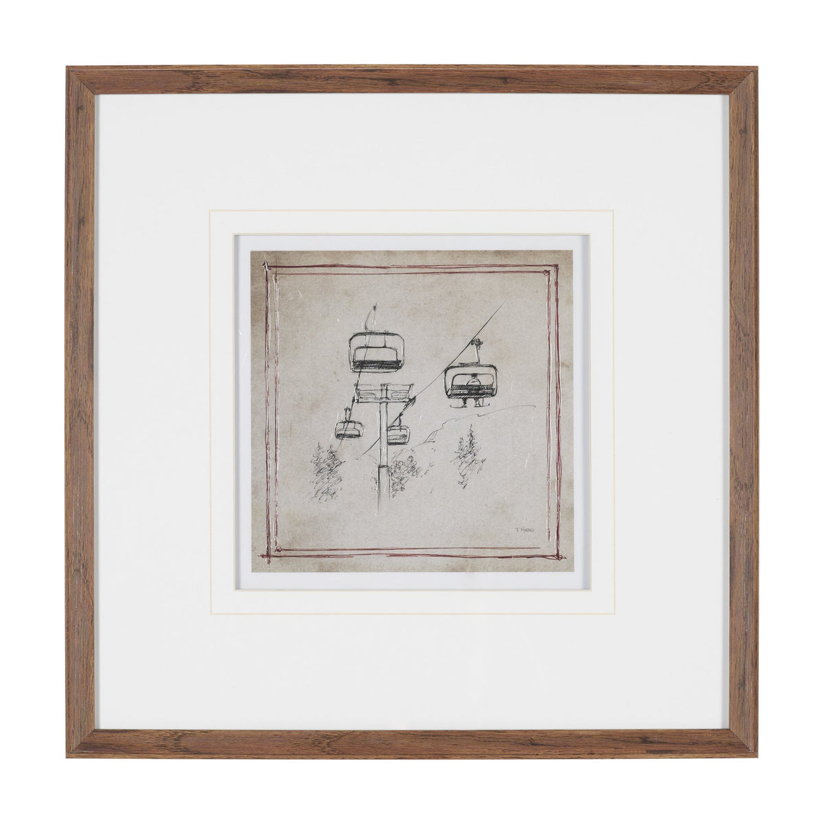 Apres 4 by Mercana Studio Hand-Embellished Textured Framed Artwork Matted under Glass from Mercana - Luna Furniture