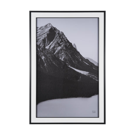 Mountain Mamma BW by Nathan Larson Textured Framed Photo Print Matted under Glass from Mercana - Luna Furniture