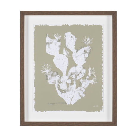 Solar Cactus by Nick Simon Hand-Embellished Framed Artwork Matted under Glass from Mercana - Luna Furniture