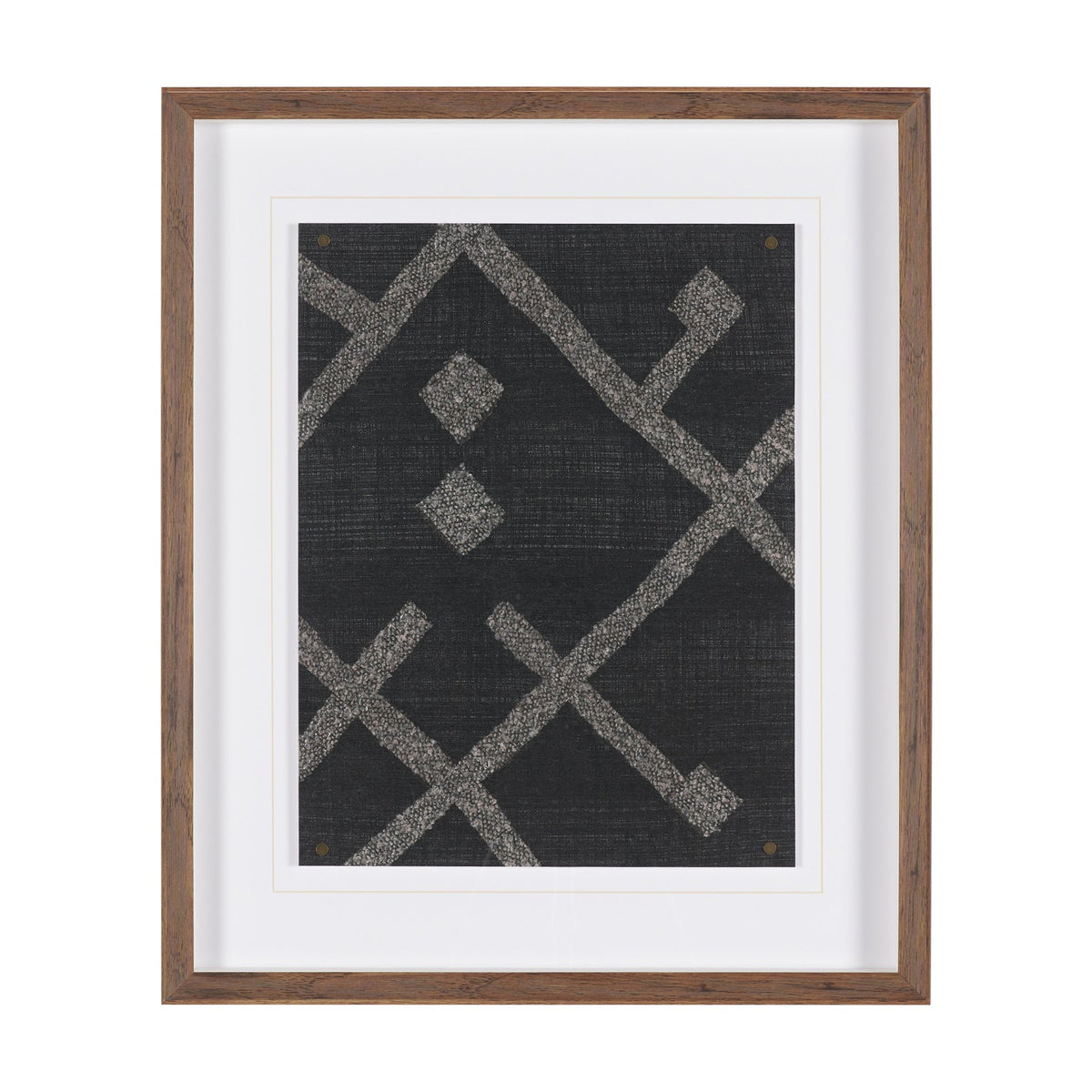 Fabric Fusion - Laluan by Maja Gunnarsdottir Textured Framed Artwork Matted under Glass from Mercana - Luna Furniture