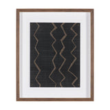 Fabric Fusion - Zig Zag by Maja Gunnarsdottir Textured Framed Artwork Matted under Glass from Mercana - Luna Furniture