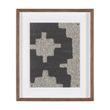 Fabric Fusion - Blok by Maja Gunnarsdottir Textured Framed Artwork Matted under Glass from Mercana - Luna Furniture