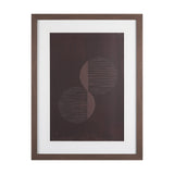Twin Phases by Mercana Studio Hand-Embellished Textured Framed Artwork Matted under Glass from Mercana - Luna Furniture