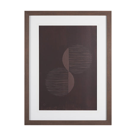 Twin Phases by Mercana Studio Hand-Embellished Textured Framed Artwork Matted under Glass from Mercana - Luna Furniture