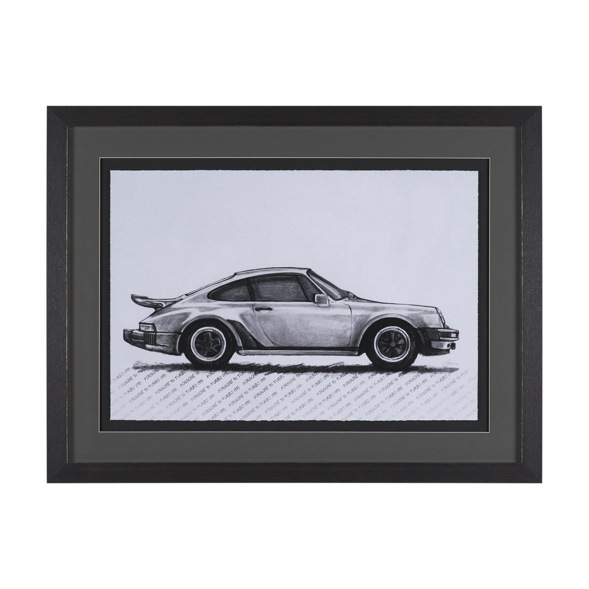 1975 911 Turbo by Mercana Studio Textured Framed Artwork Matted under Glass from Mercana - Luna Furniture