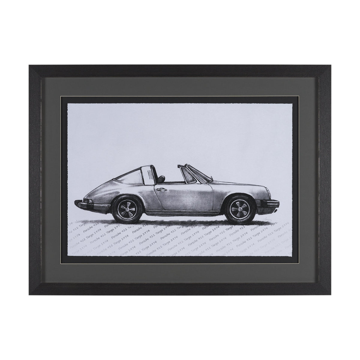 1974 911 Targa by Mercana Studio Textured Framed Artwork Matted under Glass from Mercana - Luna Furniture