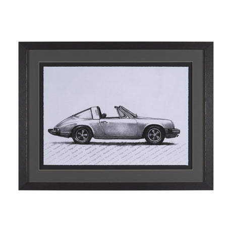 1974 911 Targa by Mercana Studio Textured Framed Artwork Matted under Glass from Mercana - Luna Furniture