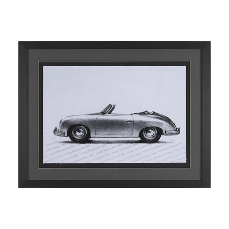 1954 356 Speedster by Mercana Studio Textured Framed Artwork Matted under Glass from Mercana - Luna Furniture