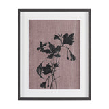 Black Botanical Silhouette by Cartissi Hand-Embellished Textured Framed Artwork Matted under Glass from Mercana - Luna Furniture