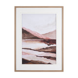Terracotta Mountain Vista by Nikita Jariwala Textured Framed Artwork Matted under Glass from Mercana - Luna Furniture
