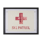 Ski Patrol by Mercana Studio Hand-Embellished Textured Framed Artwork Matted under Glass from Mercana - Luna Furniture