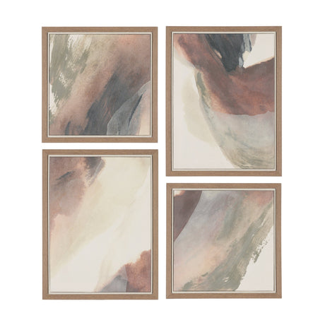 Emerge by Ira Havuka Hand-Embellished Textured Framed Canvas Artwork (Set of 4) from Mercana - Luna Furniture