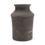 Creta 10" Black Terracotta Planter Vase