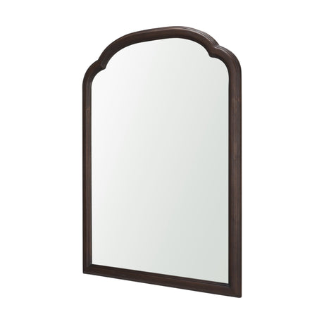 Ellwood Medium-Dark Brown Wood Framed Heritage Wall Mirror from Mercana - Luna Furniture