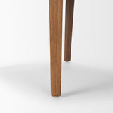 Clara Light Brown Beech Wood W/ Cream Fabric Seat and Cane Back Armless Dining Chair, Set of 2 from Mercana - Luna Furniture