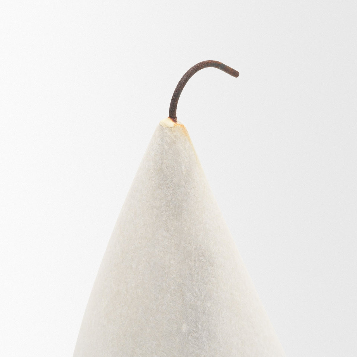 Pera Large White Marble Pear Decorative Object
