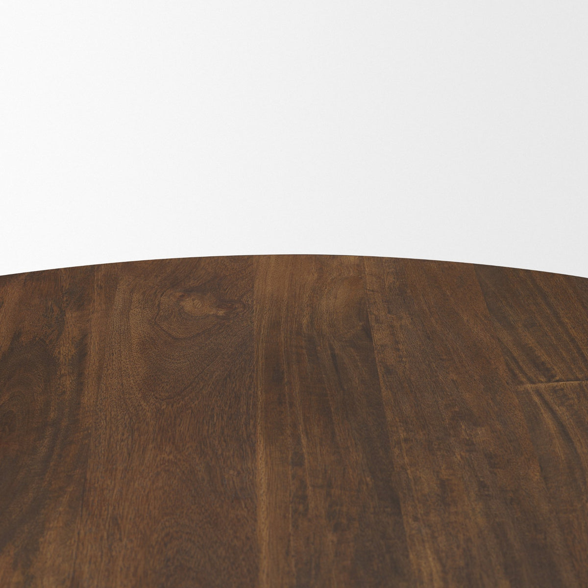 Terra 48L x 48W x 15H Dark Brown Wood Round Fluted Coffee Table from Mercana - Luna Furniture