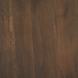 Terra 48L x 48W x 15H Dark Brown Wood Round Fluted Coffee Table from Mercana - Luna Furniture