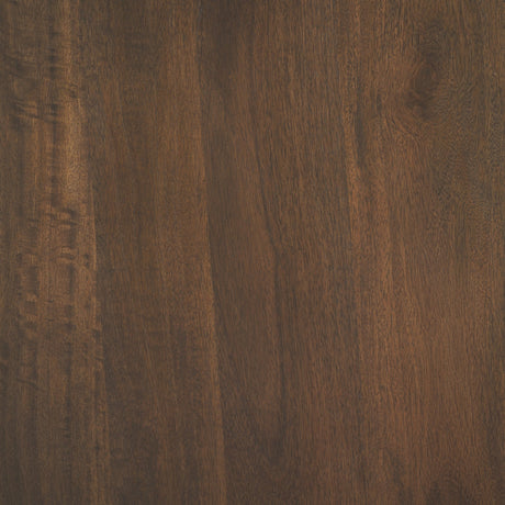 Terra 48L x 48W x 15H Dark Brown Wood Round Fluted Coffee Table from Mercana - Luna Furniture