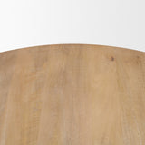 Terra 48L x 48W x 15H Light Brown Wood Round Coffee Table from Mercana - Luna Furniture