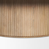 Terra 48L x 48W x 15H Light Brown Wood Round Coffee Table from Mercana - Luna Furniture