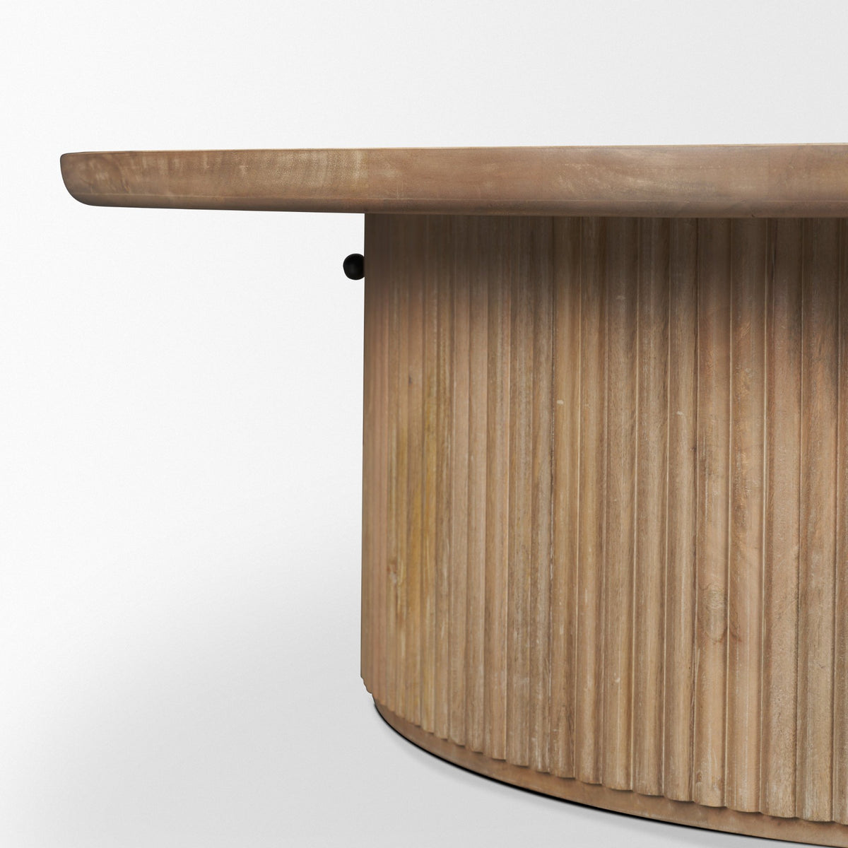 Terra 48L x 48W x 15H Light Brown Wood Round Coffee Table from Mercana - Luna Furniture