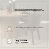 Nolan Slope Charcoal Chenille Dining Chair, Set of 2 from Mercana - Luna Furniture