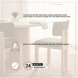 Soho Curved Open Back Brown Fabric w/ Light Brown Tripod Frame Dining Chair from Mercana - Luna Furniture