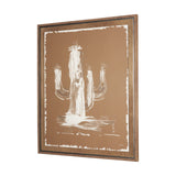 Saguaro Nights - Sienna by Nick Simon Hand-Embellished Textured Framed Artwork Matted under Glass from Mercana - Luna Furniture