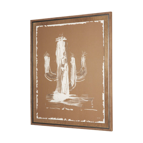 Saguaro Nights - Sienna by Nick Simon Hand-Embellished Textured Framed Artwork Matted under Glass from Mercana - Luna Furniture