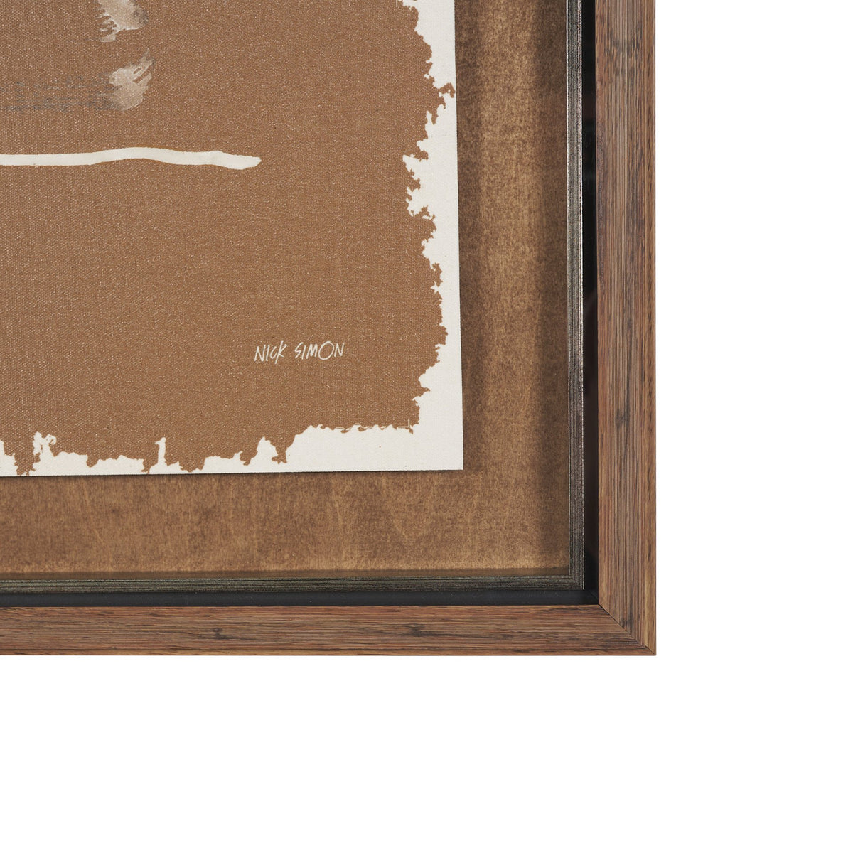 Saguaro Nights - Sienna by Nick Simon Hand-Embellished Textured Framed Artwork Matted under Glass from Mercana - Luna Furniture