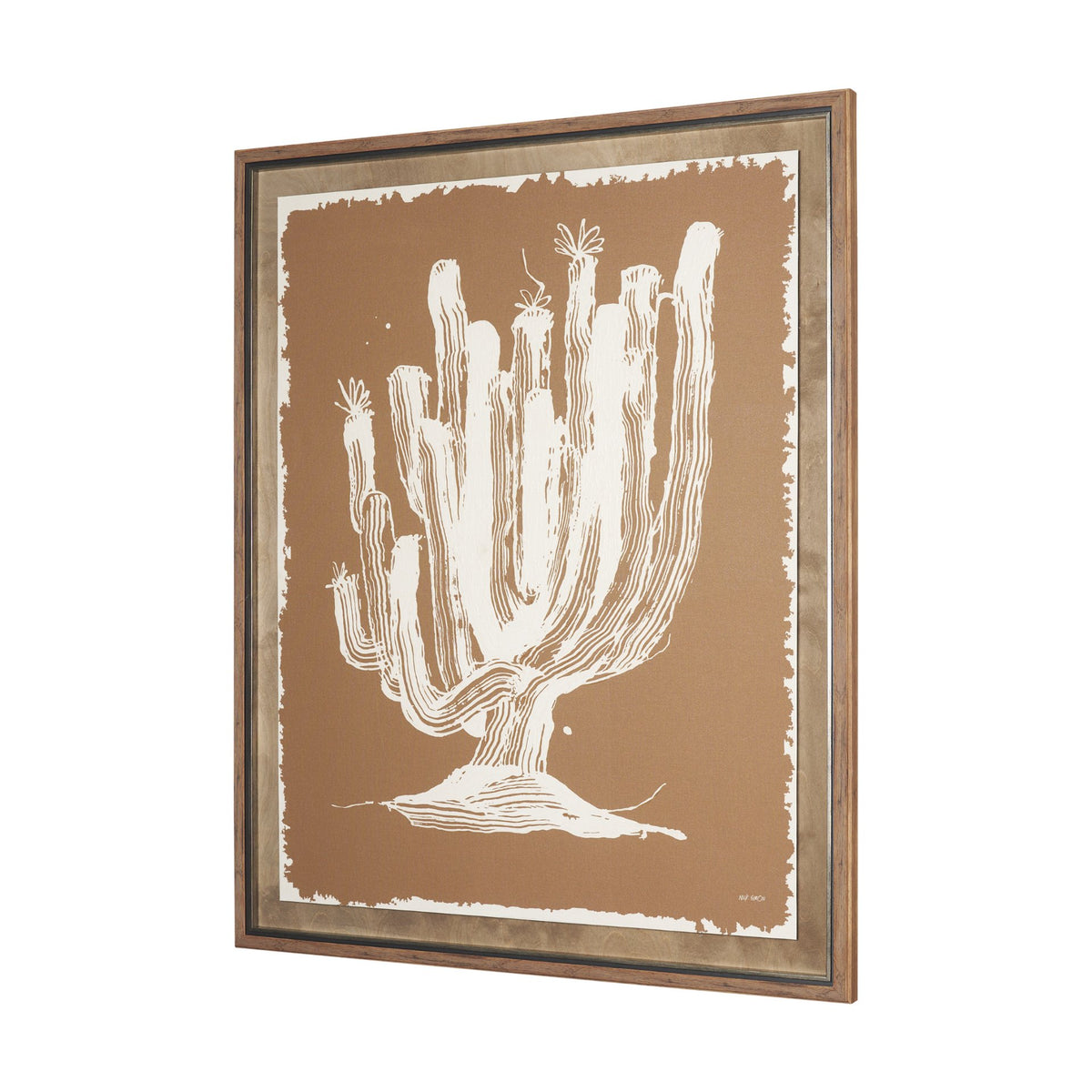 Cosmic Reach - Sienna by Nick Simon Hand-Embellished Textured Framed Artwork Matted under Glass from Mercana - Luna Furniture