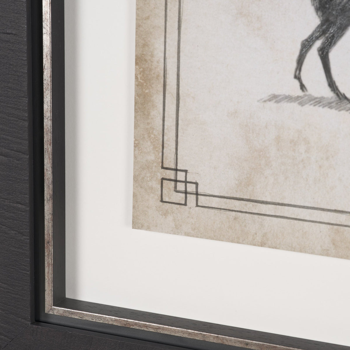 Running & Jumping by Mercana Studio Hand-Embellished Framed Artwork Matted under Glass from Mercana - Luna Furniture