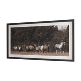 The Painted Herd by Chad Mackay Textured Framed Photo Print Matted under Glass from Mercana - Luna Furniture