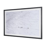 Skiers on Winter Slope by Anita Palceska Textured Framed Photo Print Matted under Glass from Mercana - Luna Furniture